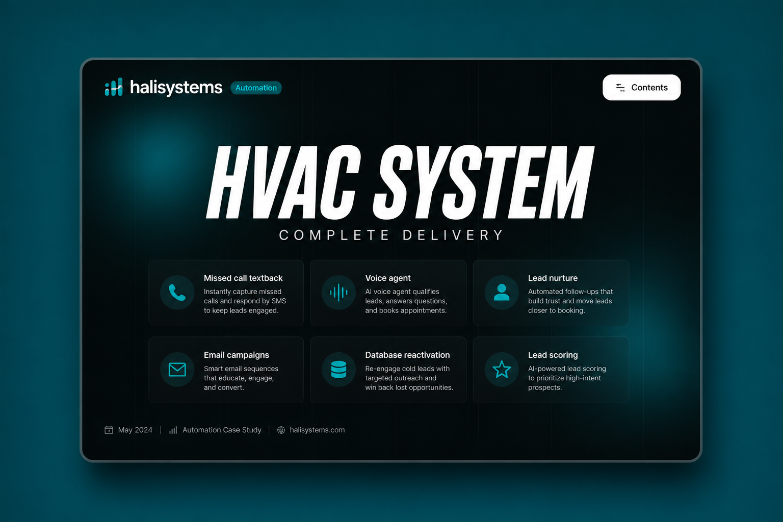 Halisystems AI automation HVAC system delivery case study